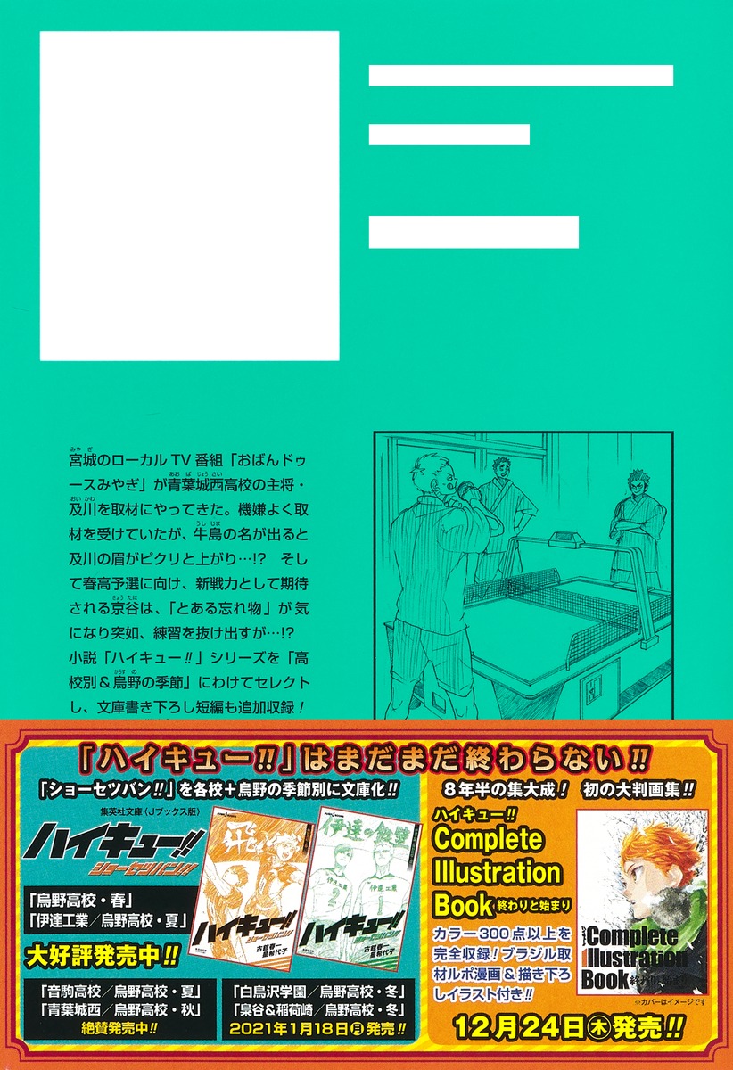 ハイキュー ショーセツバン 青葉城西 烏野高校 秋 古舘 春一 星 希代子 集英社コミック公式 S Manga