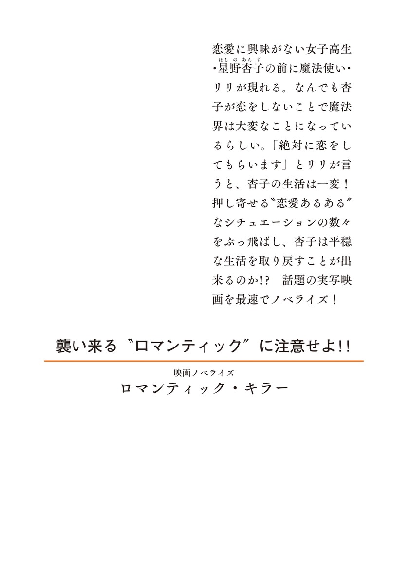 映画ノベライズ ロマンティック・キラー 画像2